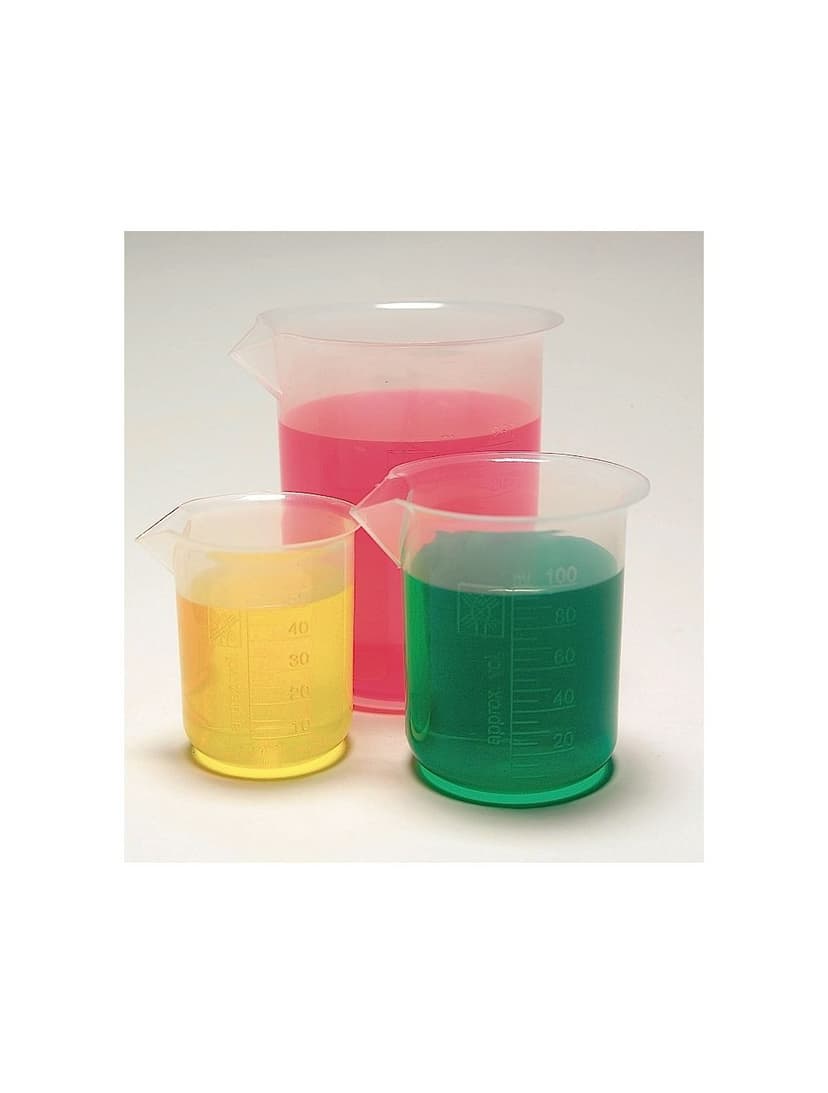 BEAKERS, WIDE SPOUT, PP, 50ML