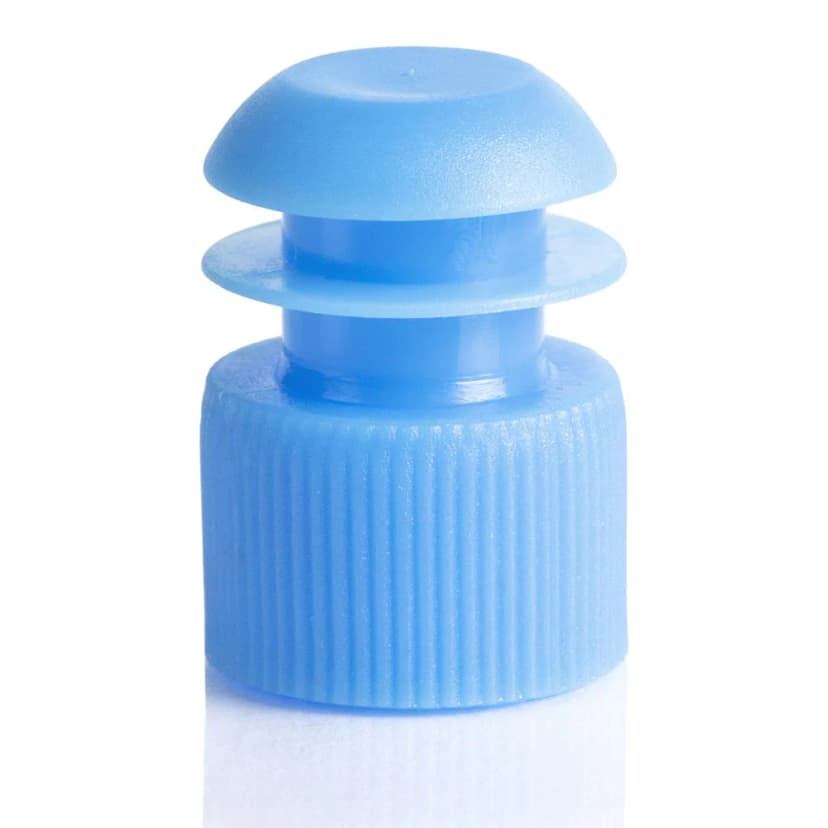 Cap, Flange Plug, 16mm, Blue