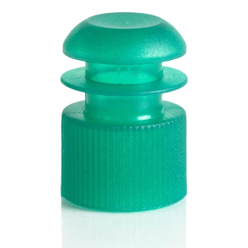 Cap, Flange Plug, 16mm, Green