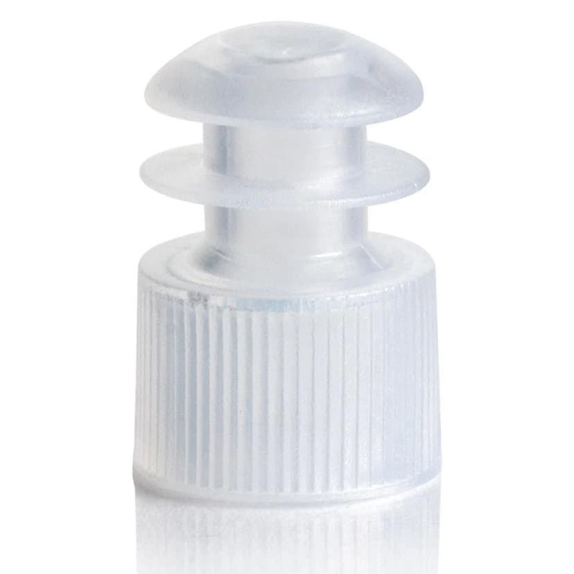 Cap, Flange Plug, 12mm, Clear