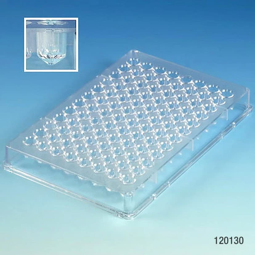 Microtest Plate, 96-Well, V-Bottom, PS