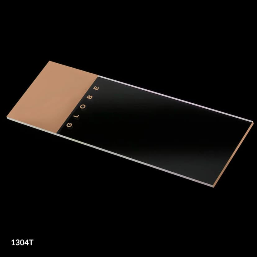 Microscope Slides, Glass, 25 x 75mm, 90° Ground Edges, Tan Frosted, 72/Box, 2 Boxes/Case (1 Gross)