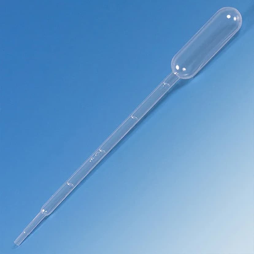 Transfer Pipet, 5.0mL, Large Bulb, Graduated to 1mL, 150mm, 500/Dispenser Box