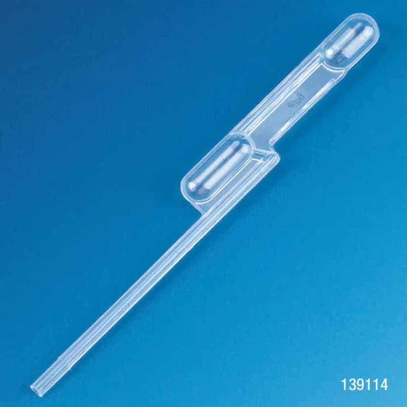 Transfer Pipet, Exact Volume, 100µL (0.10mL), 83mm Long, 500/Pack, 10 Packs/Case