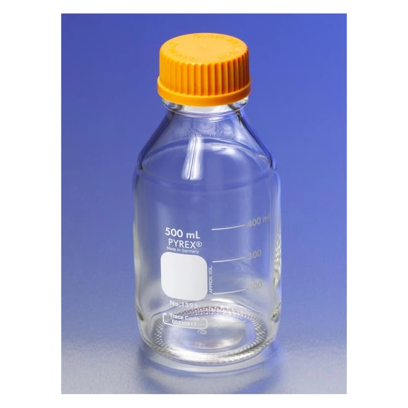 PYREX 2L Round Media Storage Bottles, with GL45 Screw Cap