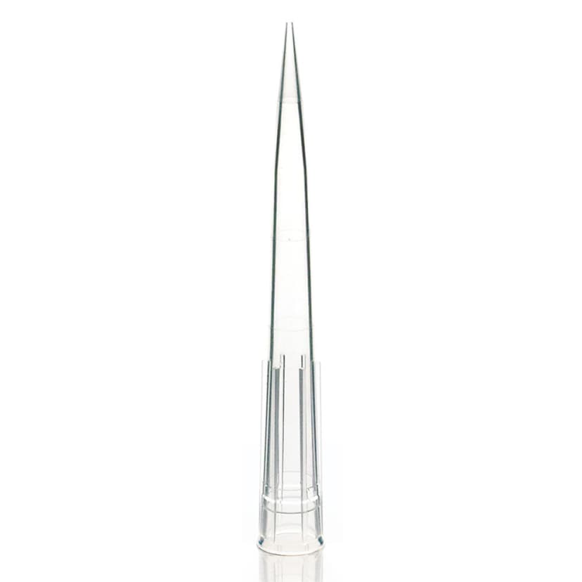 Pipette Tip, 1 - 300µL, Universal, Low Retention, Graduated, 59mm, Natural, Extended Length, STERILE, 1000/Stand-Up Resealable Bag