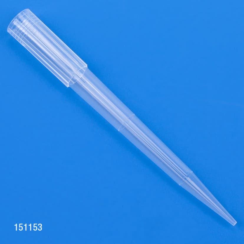 Pipette Tip, 100 - 1250µL, Certified, Universal, Graduated, Natural, 84mm, Extended Length, 96 Tips/Refill Plate, 5 Refill Plates/Box