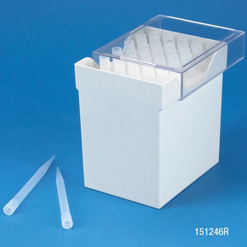 Pipette Tip, 1000 - 5000µL (1-5mL), Natural, for use with Finnpipette, Labsystems, Brand, EDP2 & SMI, 50/Rack, 4 Racks/Unit