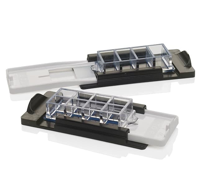 Lab-Tek II Chamber Slide w/Cover RS Glass Slide Sterile 8 Well