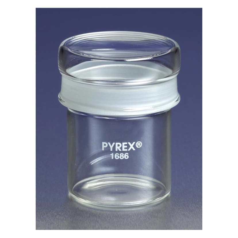 PYREX 92mL Standard Weighing Bottle with Short Length External 45/12 Standard Taper Joint