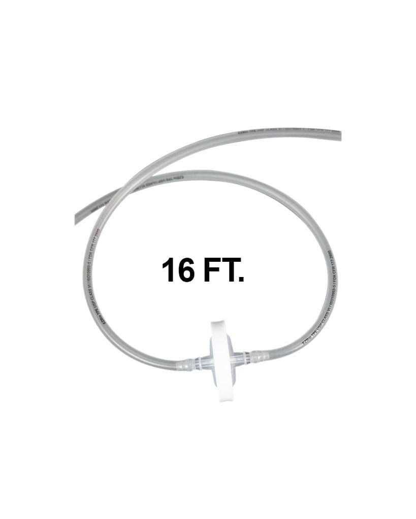 Vactrap2 Tubing Extension 16 feet (16'), with 0.2 µm PTFE Inline Vent Filter, 1/EA