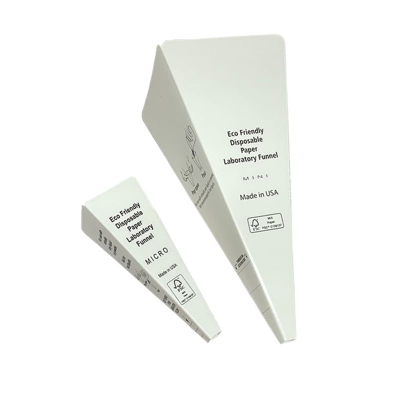 Levgo Eco-Smartfunnel™ Disposable Paper Lab Funnel, Fsc Mix Credit, Micro, 25/PK