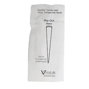 250µL Pipette Tips, MLA, Individually Wrapped, Non-Pyrogenic, Sterile