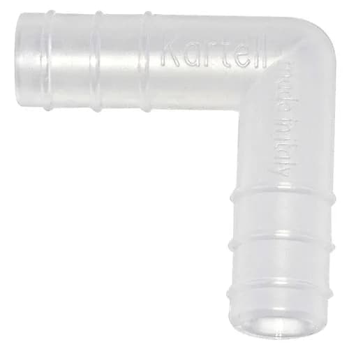 Tubing Connector L, PP 10mm, 100/CS