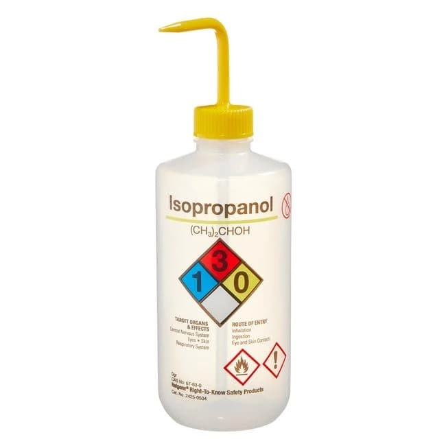 Wash Bottle Safety RTK N/M Isopropanol LDPE 500 mL