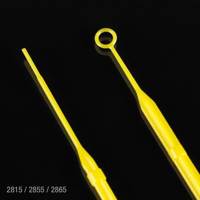 Inoculation Loop, Rigid, 10µL with Needle, with Calibration Certificate, STERILE, Yellow, 20/Peel Pack, 25 Packs/Unit