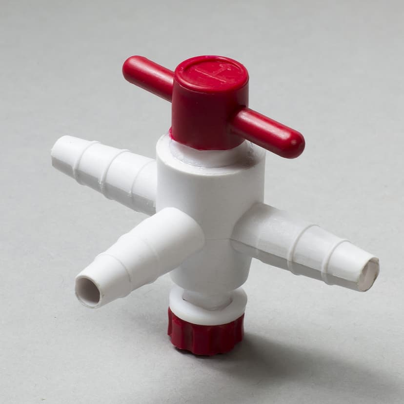 STOPCOCK,PP/TEFLON,3 WAY,2MM ID