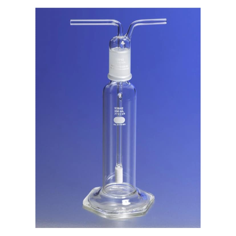 PYREX 500mL Gas Washing Bottle with Extra Coarse Fritted Cylinder