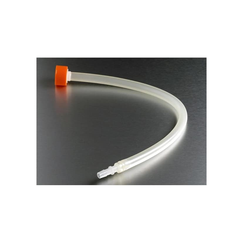 Corning CellSTACK Filling Accessory, 33mm HDPE Cap with 18in tubing and 5/16in ID Barbed Fitting, Sterile, 1 per bag, 5 per case Fill cap with tubing and barbed fittings