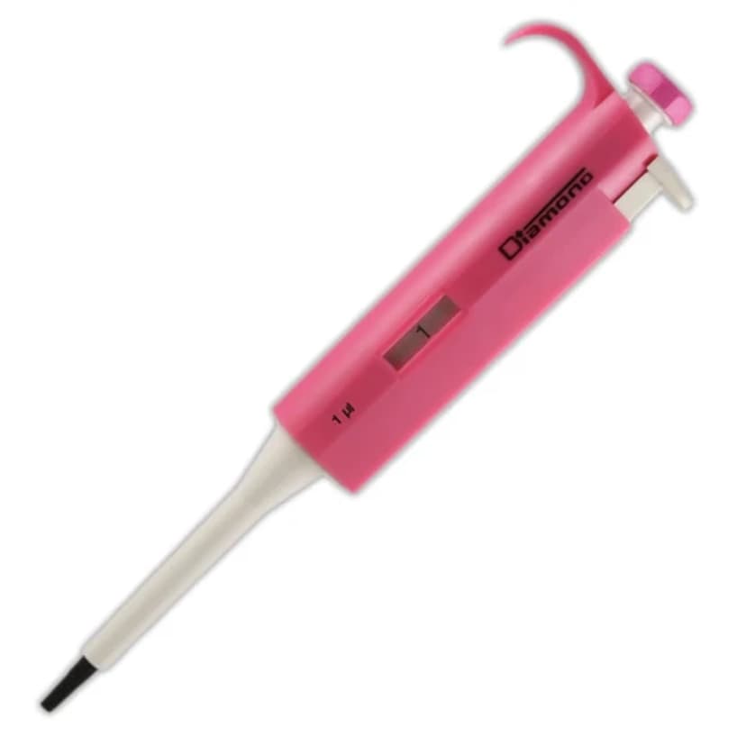 Pipette, Diamond, Fixed Volume, 1µL, Pink