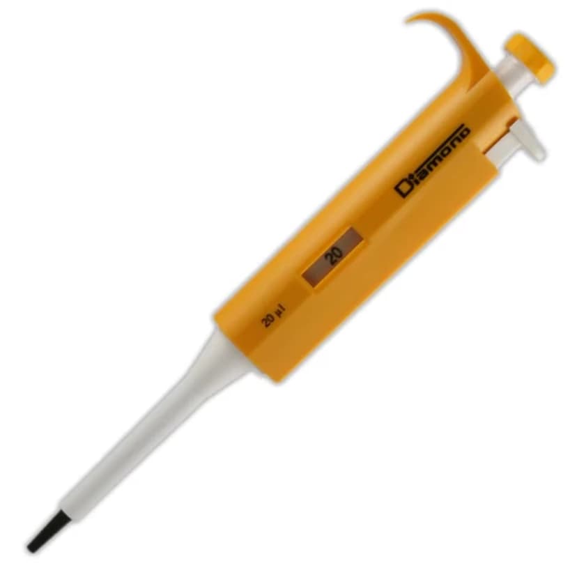 Pipette, Diamond, Fixed Volume, 20µL, Yellow