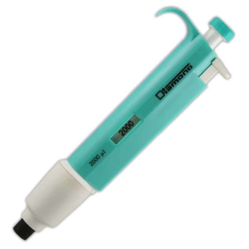 Pipette, Diamond, Fixed Volume, 2000µL (2mL), Light Green