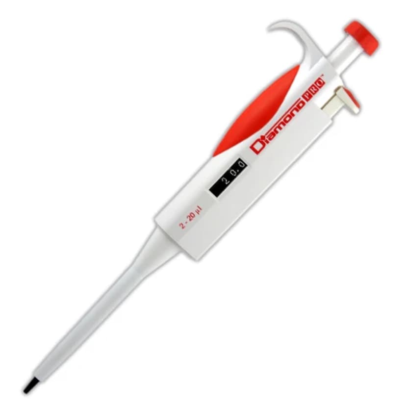 Pipette, Diamond PRO, Adjustable Volume, 2 - 20µL, Pink