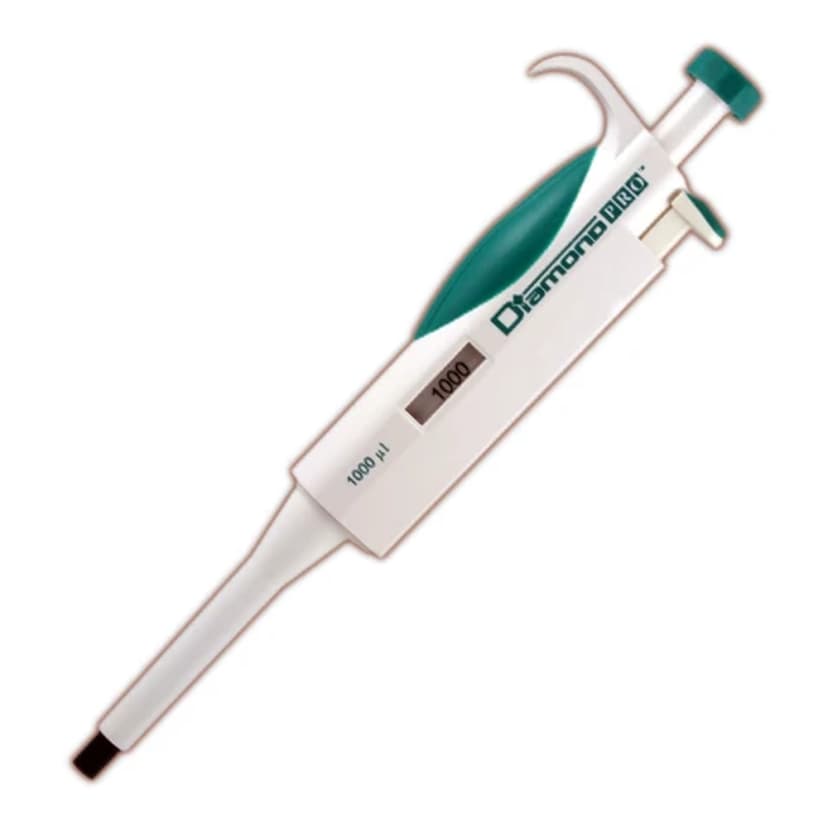 Pipette, Diamond PRO, Fixed Volume, 1000µL (1mL), Light Green