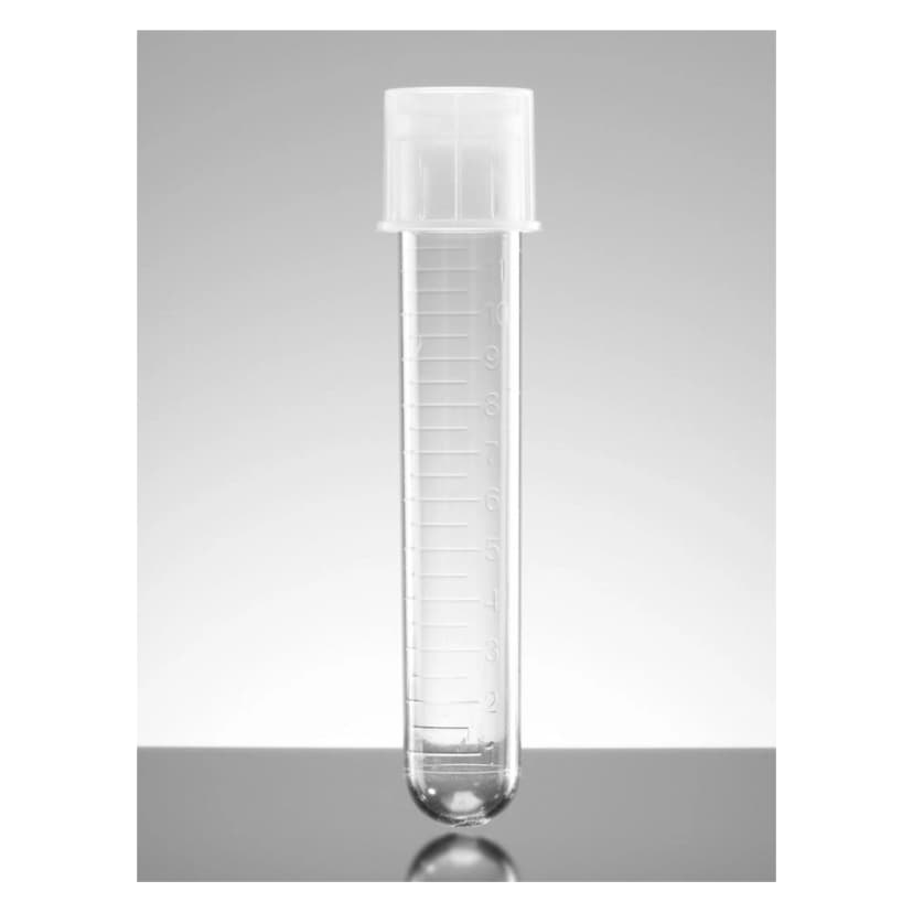 Falcon® 14mL Round Bottom Polystyrene Test Tube, with Snap Cap, Sterile, Individually Wrapped, 500/Case