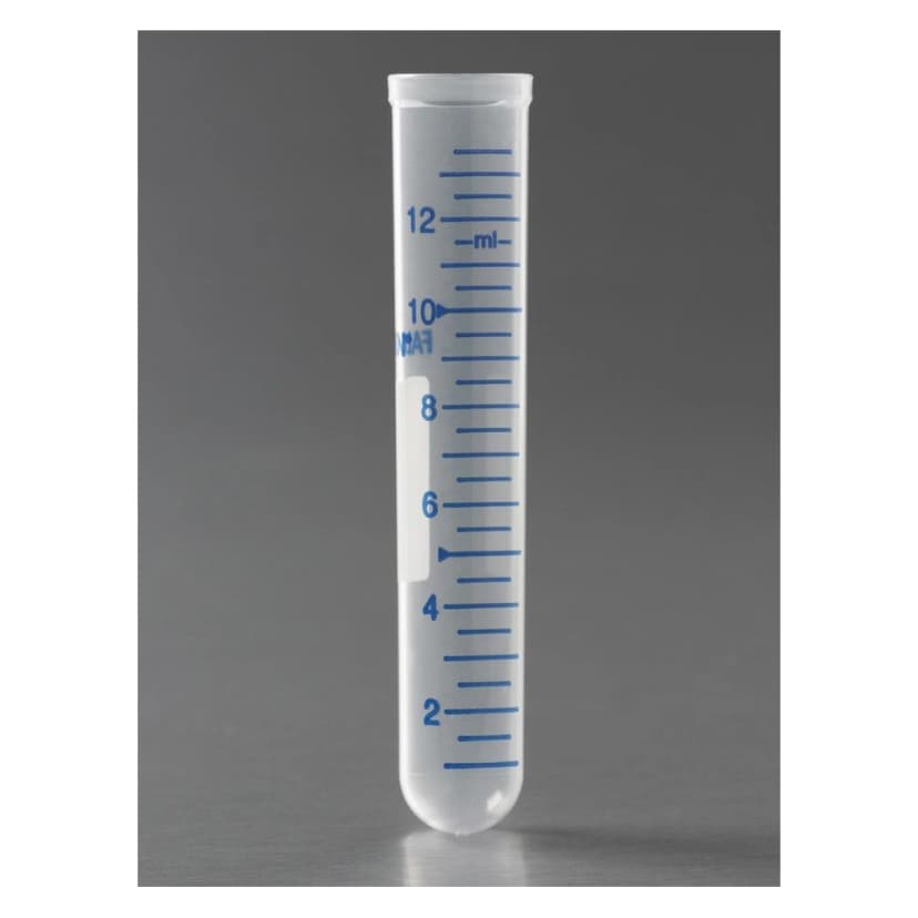 Falcon® 14mL Round Bottom PP Test Tube, without Cap, Graduated, Sterile, 125/Pack, 1000/Case