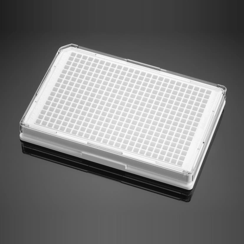 Corning BioCoat Collagen I 384 Well White/Clear Flat Bottom TC-Treated Microplate, with Lid, 5/Pack, 5/Case