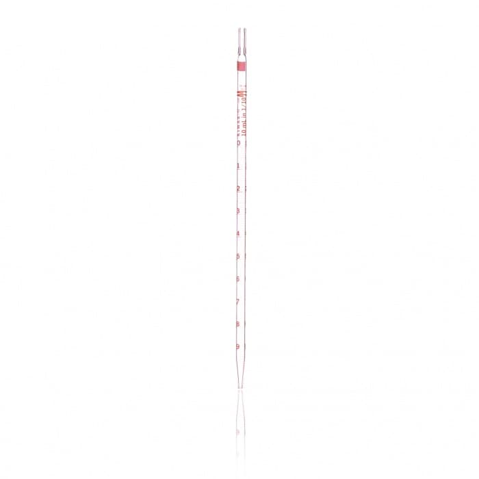 Serological Pipette,COTTON,Reusable Color-Coded,ORANGE,10X0.1ML