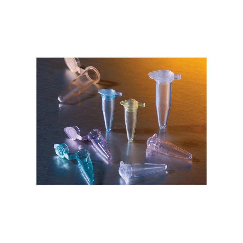 Thermowell GOLD 0.5mL Polypropylene PCR Tubes with Flat Cap, Assorted Colors