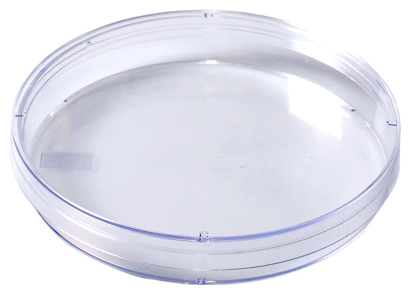 100 x 15 Mono Petri dish, No Rim for Automation, ISO Mark