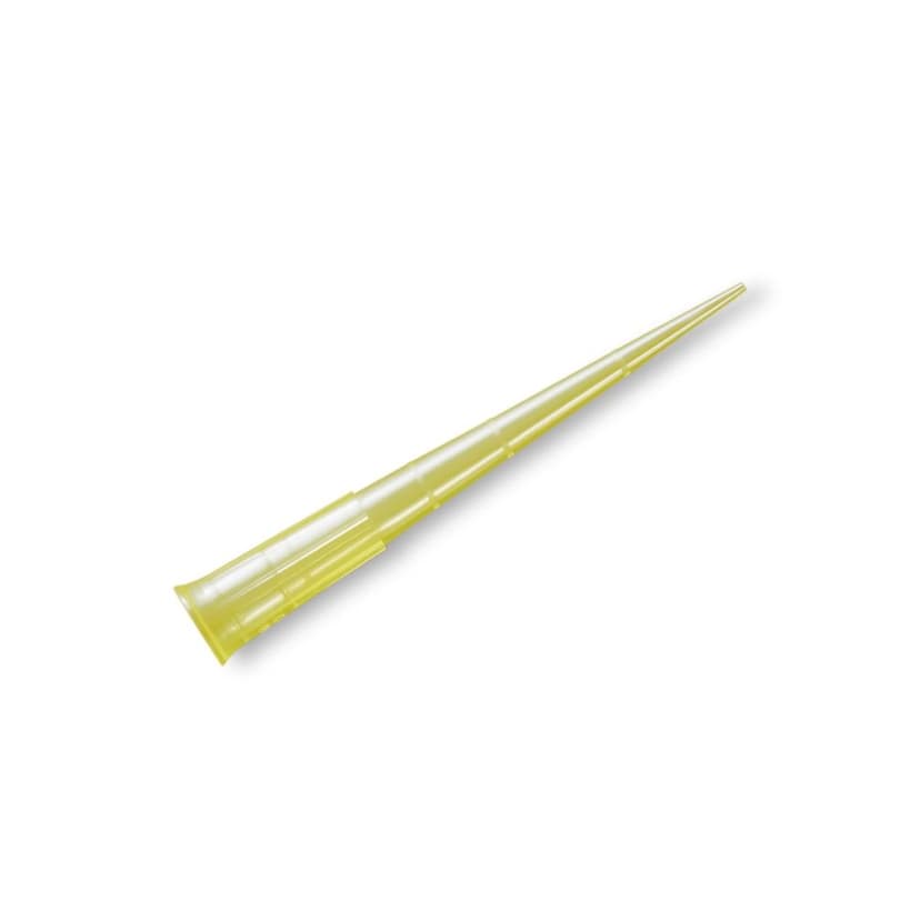 Corning DeckWorks 1 - 200µL Pipet Tips, Graduated, Hinged Racks, Yellow, Sterile, Polypropylene, 96 Tips/Rack, 10 Racks/Pack, 4 Packs/Case.