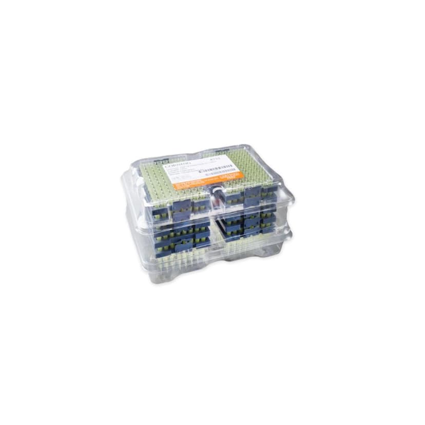 Corning DeckWorks 1 - 200µL Pipet Tips, Graduated, Reload Starter Kit, Yellow, Non-Sterile, Polypropylene, 96 Tips/Deck, 10 Decks/Pack, 960 Tips/Pack, 1 Pack/Case. and 10 Empty Racks/Case.