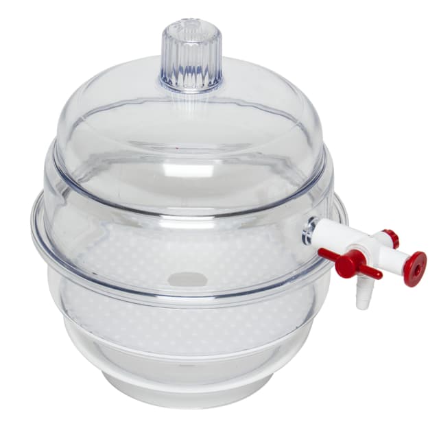 DESICCATOR,PC,VACUUM,CLEAR