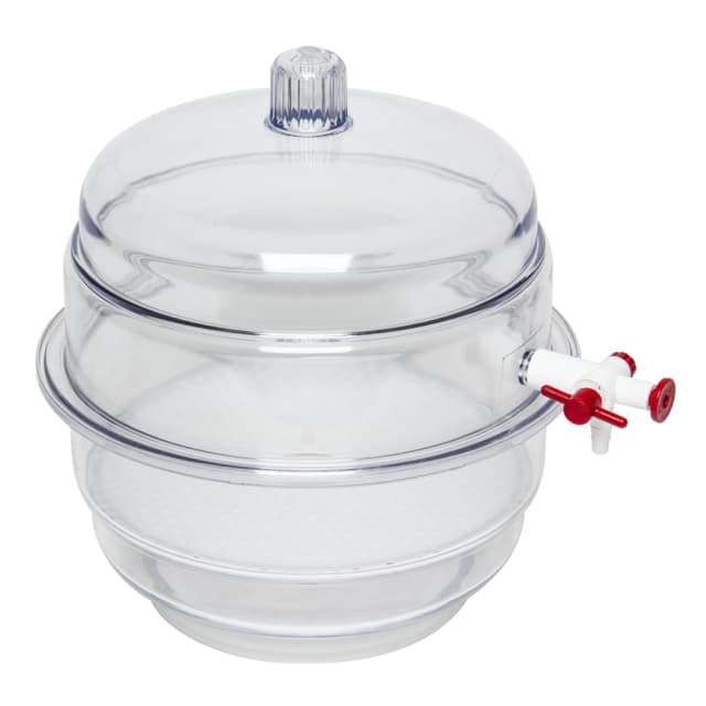 DESICCATOR,PC,VACUUM,CLEAR