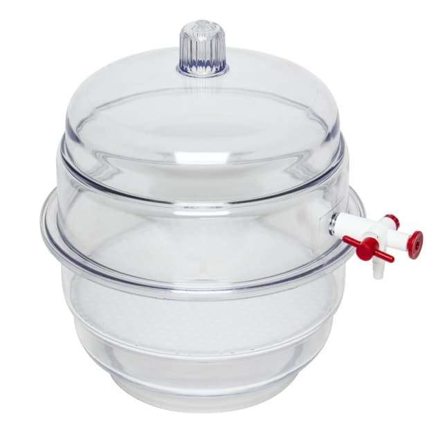 DESICCATOR,PC,VACUUM,CLEAR