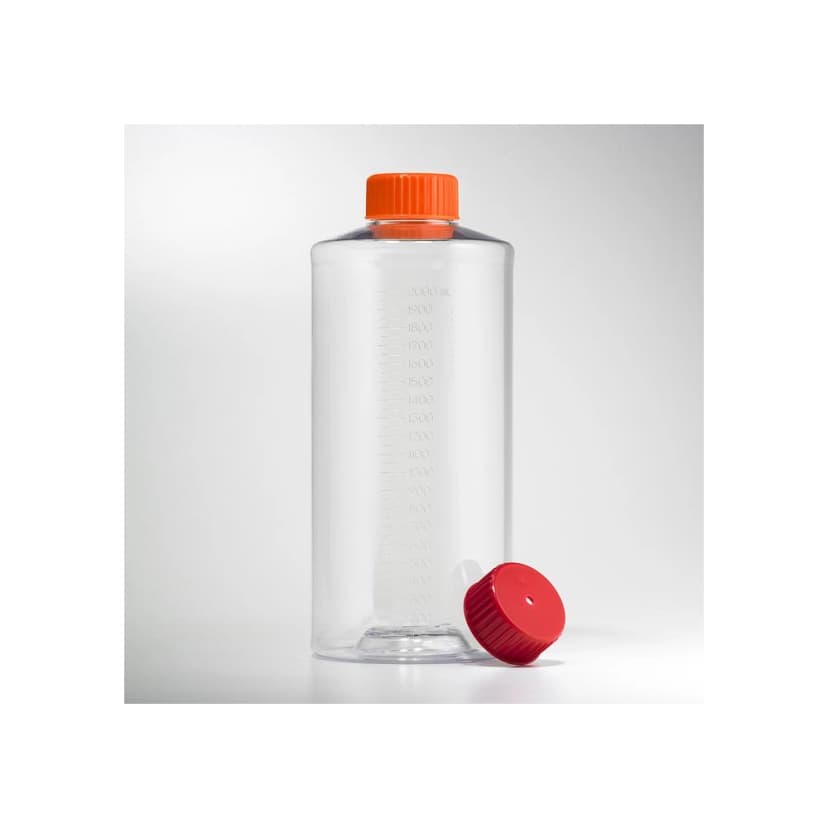 Corning 850cm Polystyrene Roller Bottle with Easy Grip Cap, Sterile,2/Bag, 40/Case
