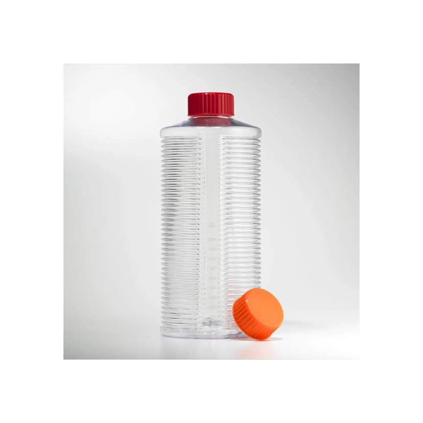 Corning CellBIND 1700cm Expanded Surface Polystyrene Roller Bottle with Easy Grip Cap, Sterile, 20/Bag, 20/Case