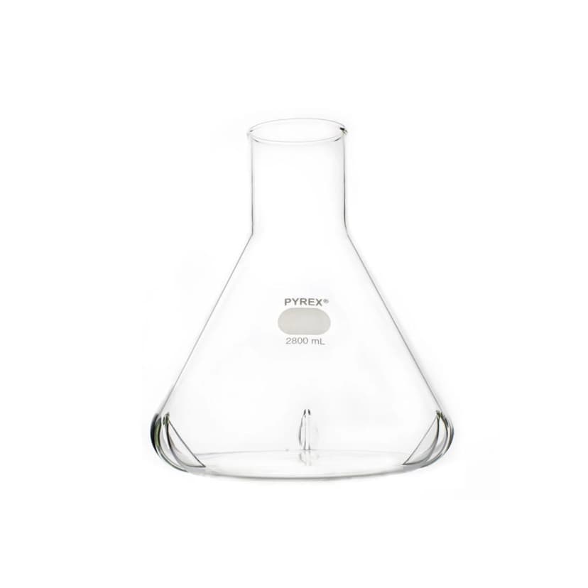 PYREX 2800mL Fernbach-Style Culture Flask with Baffles