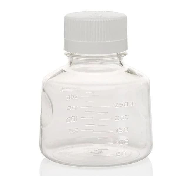 Filter Receiver and Storage Bottle 250 mL, Polystyrene with PE cap 45mm neck