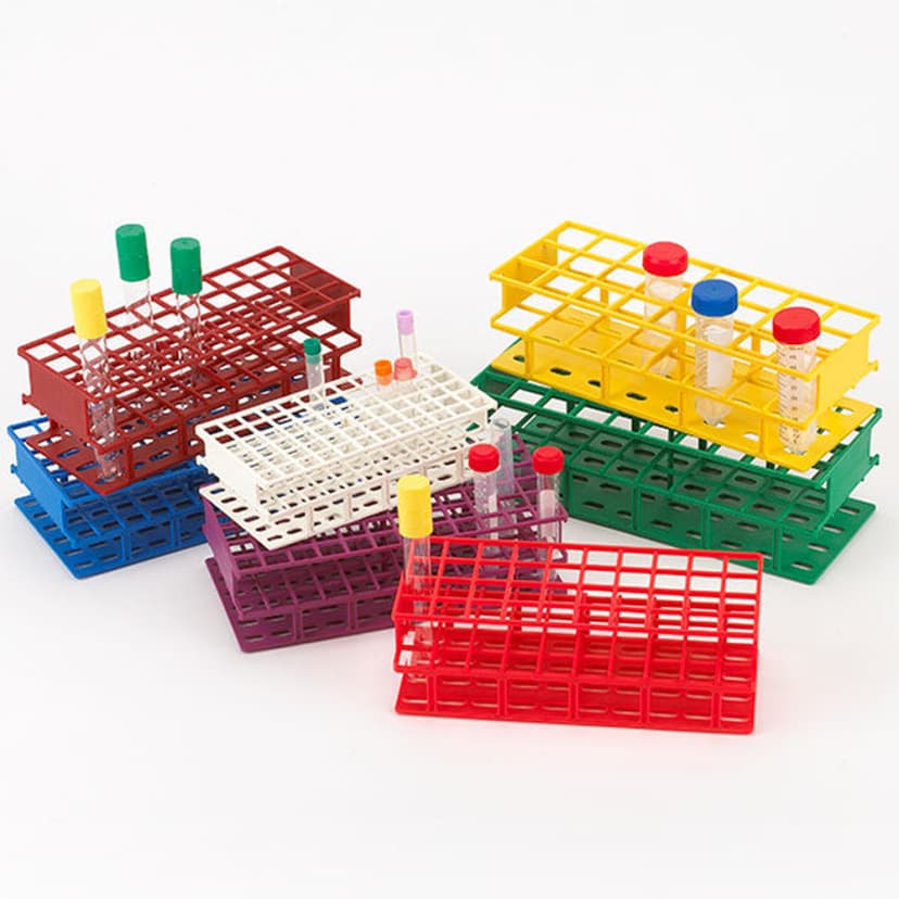 Wireless Tube Rack, 30mm, Full Size: 24-Place, Nylon, Yellow
