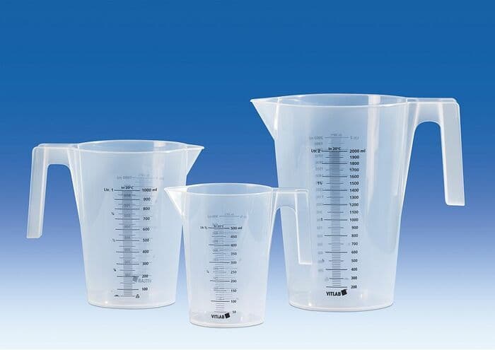 Graduated Pitcher, PP, Nesting, 1000mL, pack of 12