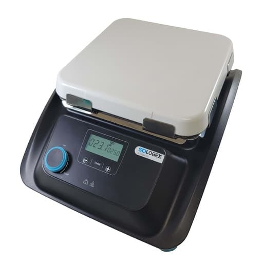 SCI500H-Pro LCD Digital 10 x 10 Magnetic Hotplate, ceramic-glass plate, 220-240V, 50/60Hz UK Plug