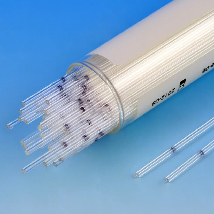 Capillary Tube, Microhematocrit, Soda Lime Glass, Precalibrated, 100/Vial, 10 Vials/Unit