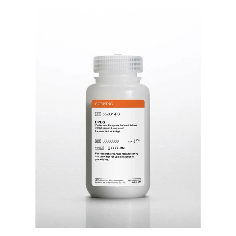 Corning® 10 L DPBS (Dulbeccos Phosphate Buffered Saline), Powder [-] calcium, magnesium