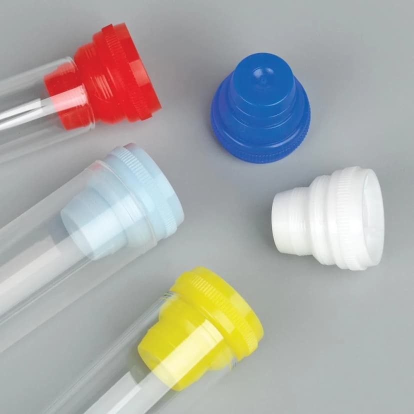Cap, Plug, Multi-Fit for most 10mm, 12mm, 13mm and 16mm Tubes, Light Blue