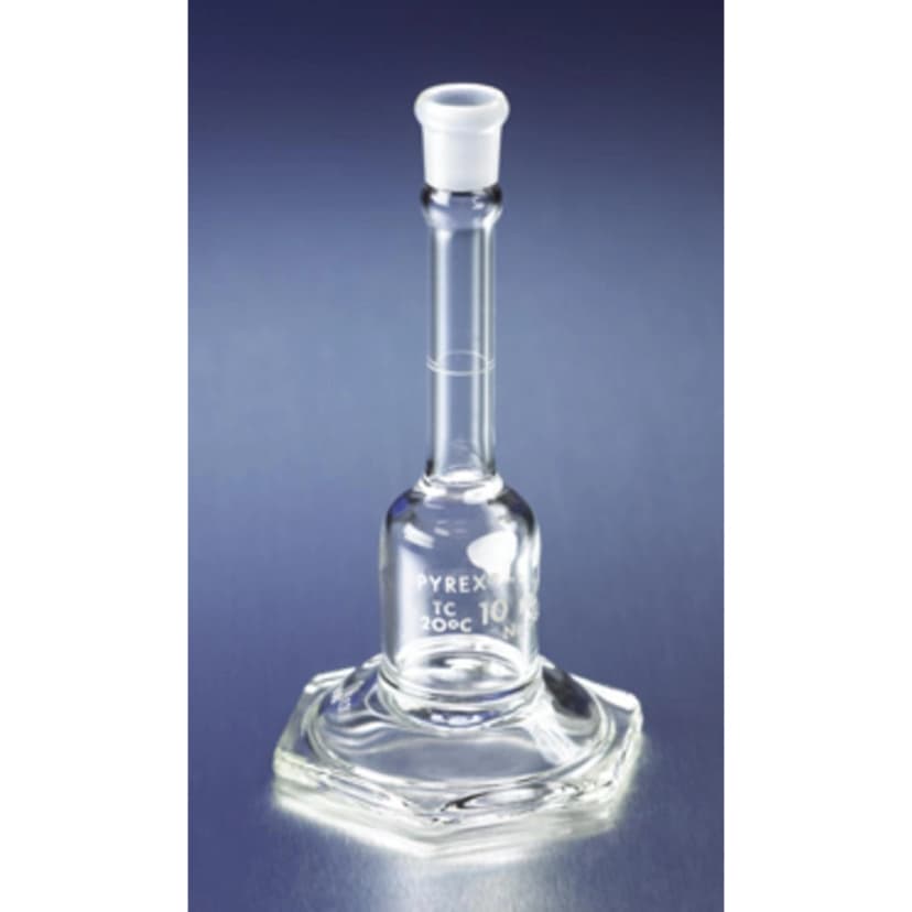 PYREX 1mL Micro Volumetric Flask, Class A, Certified and Serialized, with Standard Taper Stopper